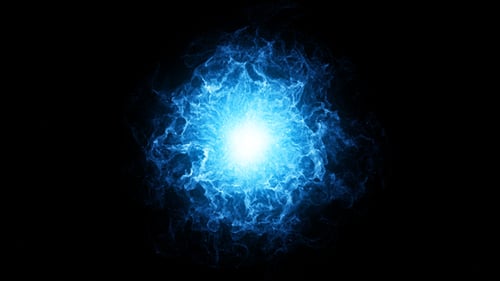 Blue Energy Waves Background