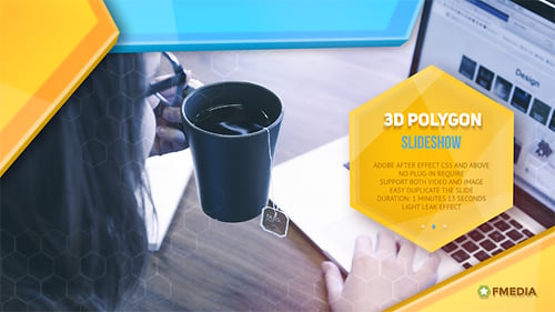 Modern 3D Polygon Business Presentation Slideshow