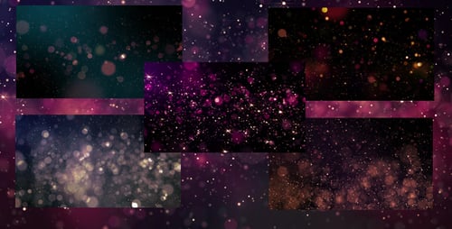 Sparkling Particle Bokeh Lights Abstract Background Loop