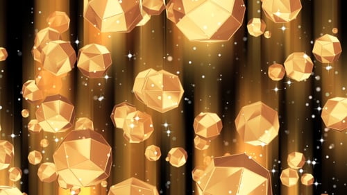 Abstrakte Kugeln Golden