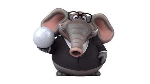 Lustiger Elefant - 3D-Animation