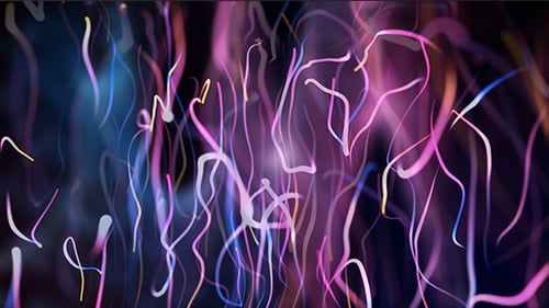 Color Abstract Glowing Lines Loop