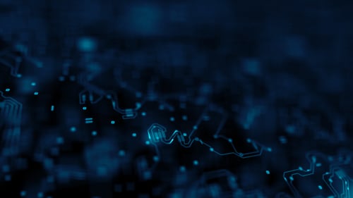 Blue Digital Electronic Circuit Board Animations Pack