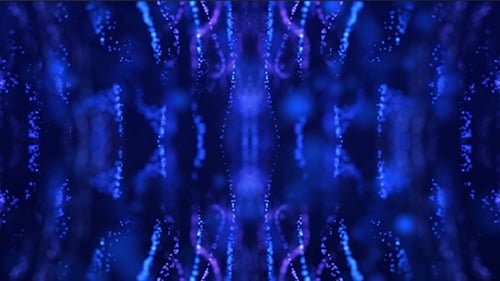 Dynamic Blue Particle Flow Abstract Digital Background