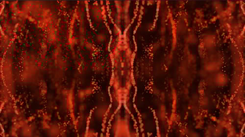 Abstract Fluid Red Particle Loop Background Animation