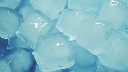 Ice Cubes Melting in