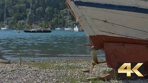 Rusty Propeller of a Fishing Boat