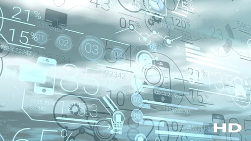 Corporate Infographic And Financial Data On A Clear Background