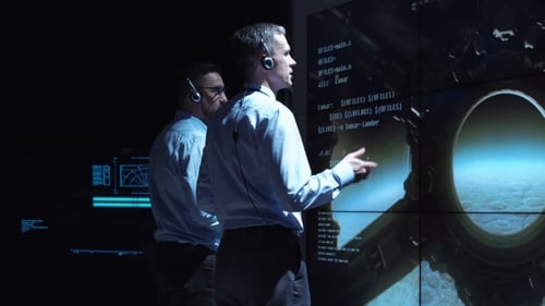 People Controlling Moon Landing