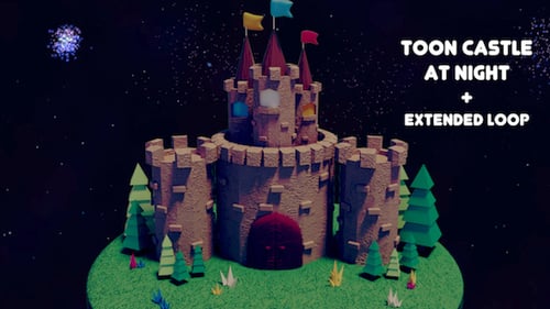 Toon Castle At Night Pack