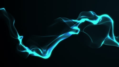 Abstract Wave Blue Shape