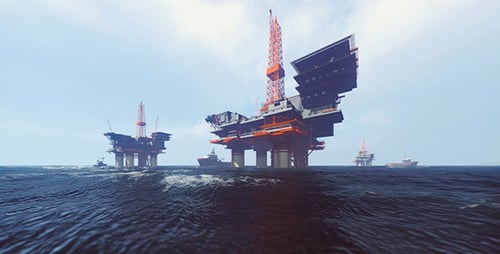 Oil Plants At Sea