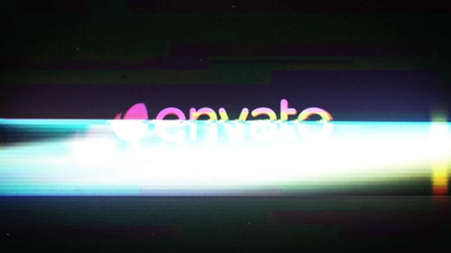 Energetic Digital Glitch Logo Reveal Intro Opener