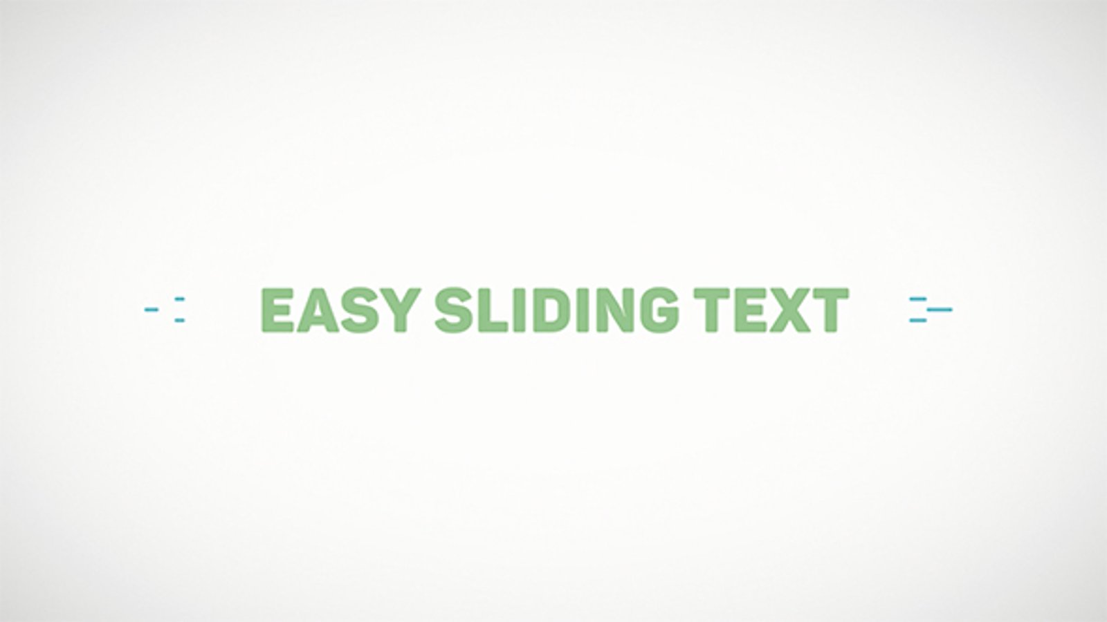 Clean Animated Text Opener with Smooth Sliding Effect, Titles ft ...