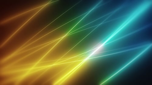 Abstract Neon Glowing Lines Background Loop