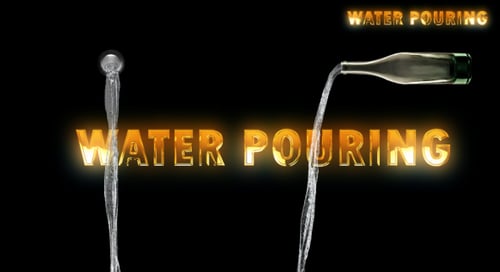 Water Pouring Liquid Streams Animation