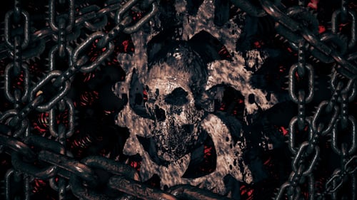 Totenkopf Gear mit Kettenrahmen
