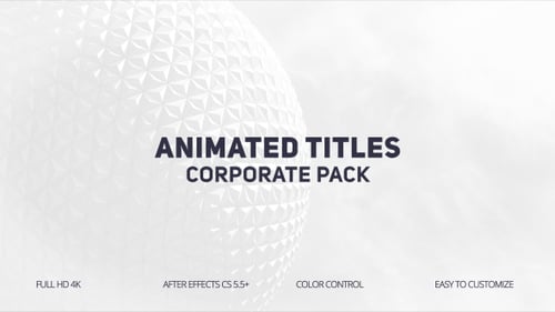 Minimal Modern Kinetic Typography Title Animation Pack