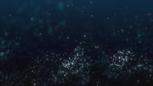 Blaue Blasen Bokeh
