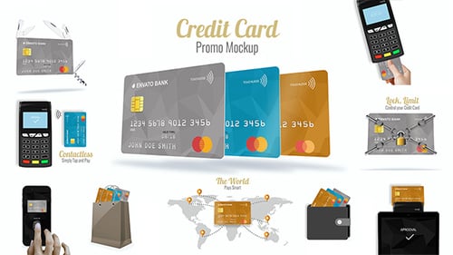 Animated Credit Card Features and Digital Payment System Explainer