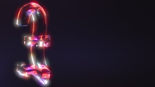 Futuristic 3D Pound Sterling Symbol Rotation