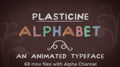 Clay Typeface | Animationsgrafiken
