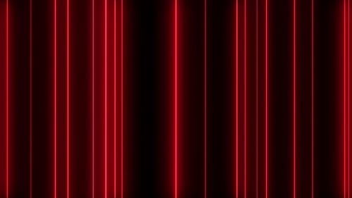 Abstract Red Neon Lines Moving Seamless Loop Background