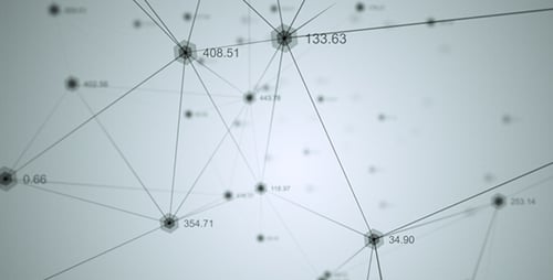 Abstract Data Network Connection Points Motion Background