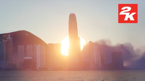 Atardecer en 3D Hong Kong 6