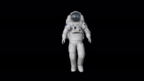 4K Astronauten-Gehen