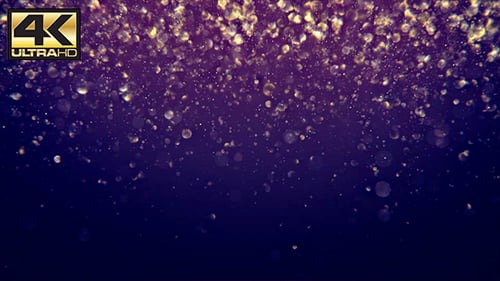 Abstract Blue and Purple Digital Bokeh Background 4K