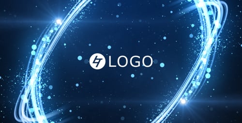 Light Streak Particles Logo