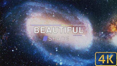 Modern Space Text Reveal Title Animation