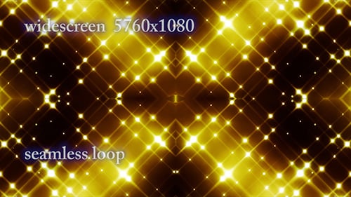 Festive Golden Sparkling Lights Widescreen Seamless Loop