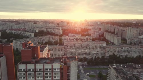 Sun Rises Over the City