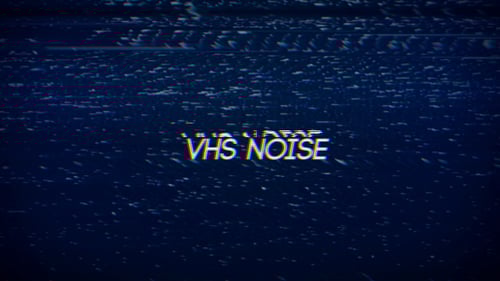 Digital Glitch Noise Static Overlay Effect