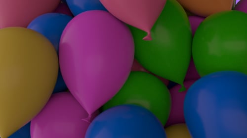 Colorful Balloon Transition for Celebration Videos