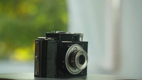 Vintage Camera Still Life Close Up