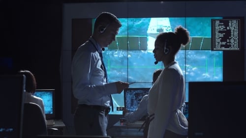 People Communicating in Flight Center