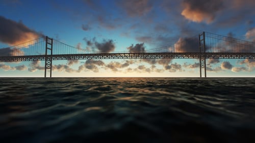 Bridge View Over the Sea