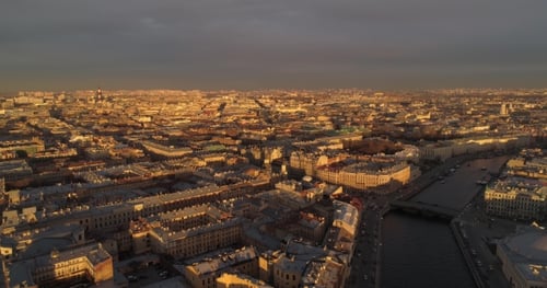 The Roofs of St. Petersburg Aerial