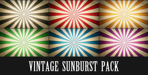 Sunburst-Paket im Vintage-Stil