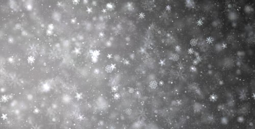 Falling Snowflakes Winter Holiday Animated Background