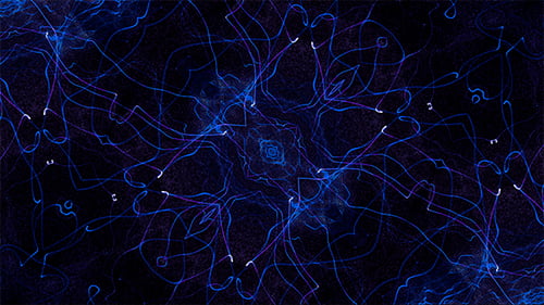 Dynamic Abstract Blue Flowing Lines Animated Background