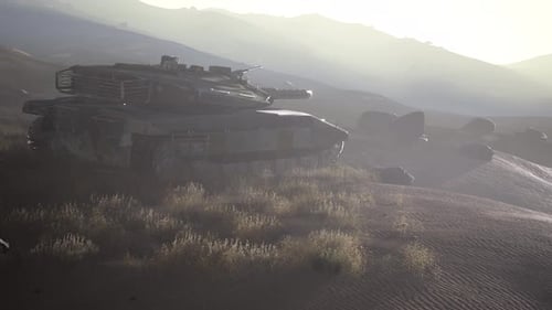 Old Rusty Tank in the Desert