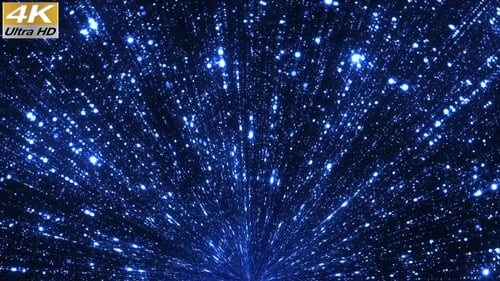 Aufsteigende blaue Partikel 4K
