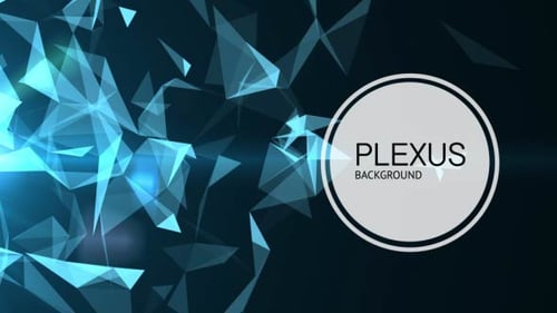 Dynamic Abstract Geometric Network Background Animation