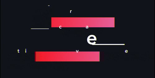 Dynamic Geometric Text and Logo Minimal Opener