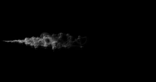 Cloud of Smoke oder Steam auf Schwarz