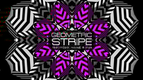 Abstract Geometric Stripe Looping Background Animation